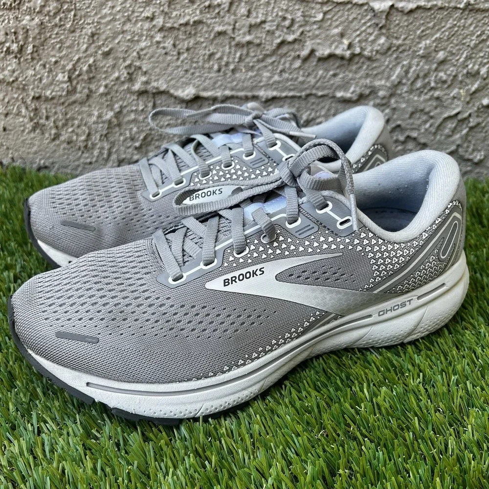 Brooks Shoes Women Size 9.5 Wide Ghost 14 Running Grey Neutral No Insoles